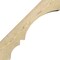Ekena Millwork 6"W x 18"D x 18"H Balboa Rough Sawn Knee Brace, Douglas Fir BRC06X18X18BOA00RDF - alternate 2